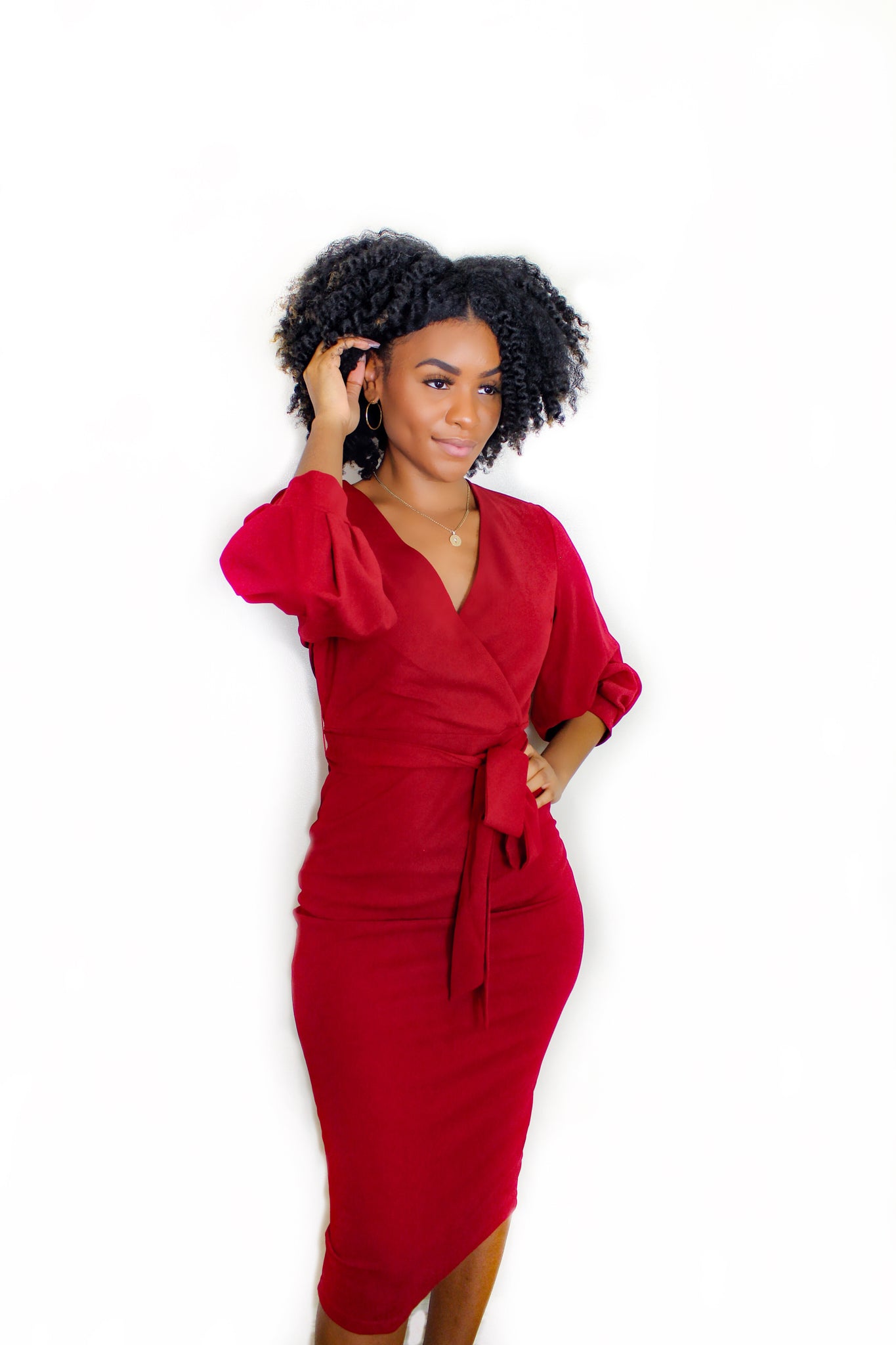 Burgundy Wrap Dress Classy Closet by Drea Burgundy Wrap Dress Classy Closet by Drea